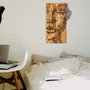 Wallity Nazo Accesorio Decorativo de Pared Negro y Nogal
